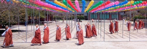 Matinée au temple Songgwangsa, un monastère bouddhiste perdu en pleine&nbsp;montagne…